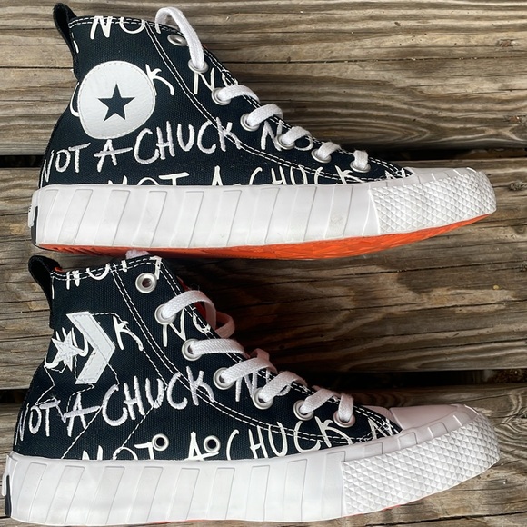 Converse Not A Chuck Sneakers Canvas High TOP (RETAIL 70) - Picture 5 of 13